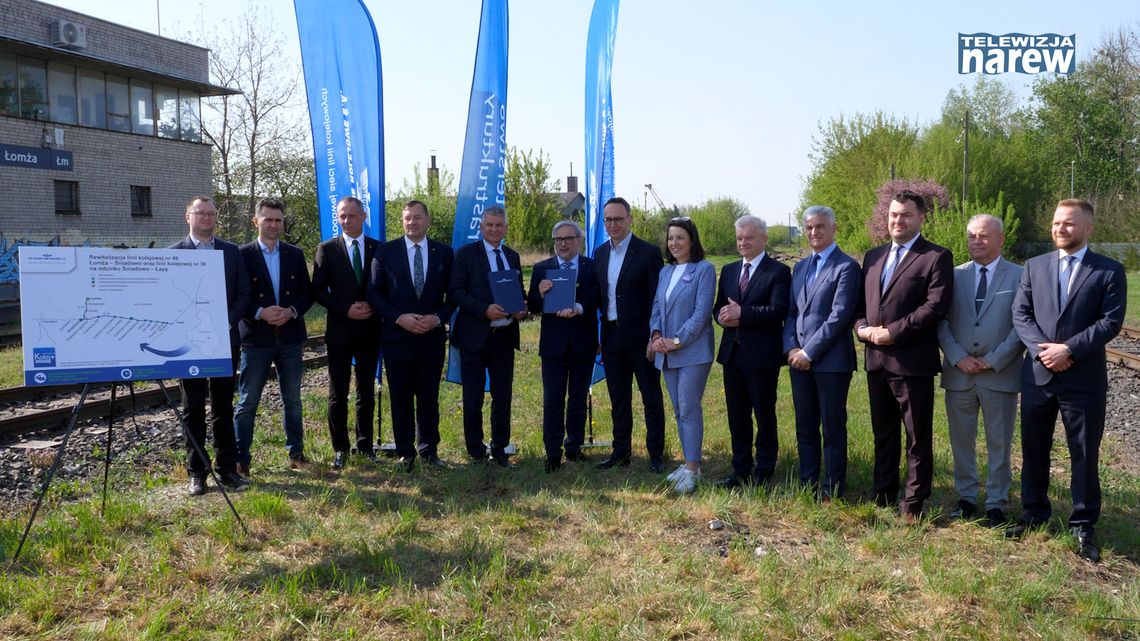 Kolej wraca do Łomży. Dziś podpisano historyczną umowę Kolej wraca do Łomży. Dziś podpisano historyczną umowę