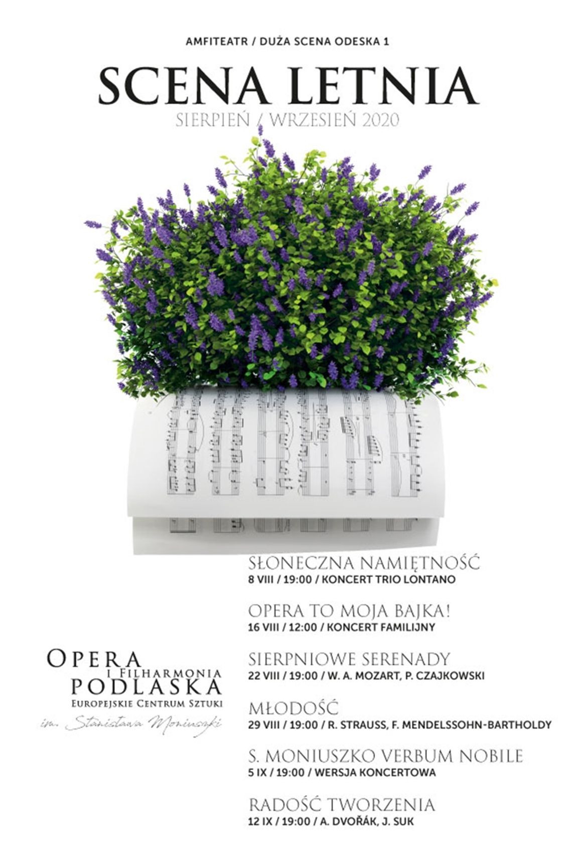 Koncerty z publicznością w ramach sceny letniej Opery i Filharmonii Podlaskiej!