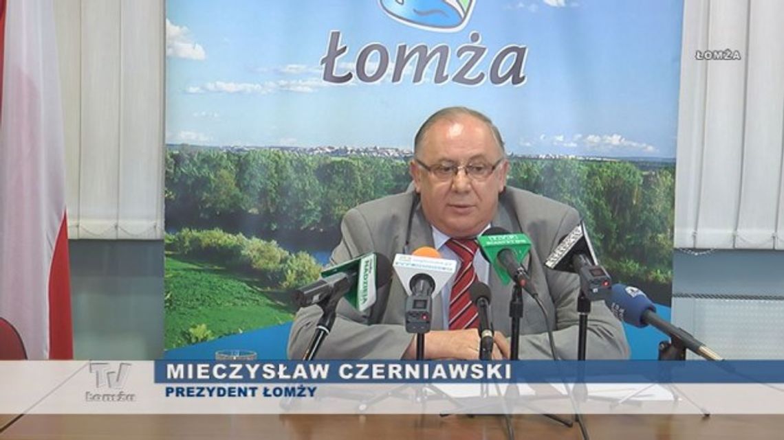 Konferencja prasowa prezydenta Mieczysława Czerniawskiego