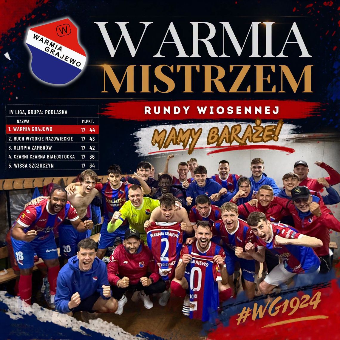 Koniec sezonu w IV lidze podlaskiej – Warmia zagra w barażach, Orzeł w „Okręgówce”