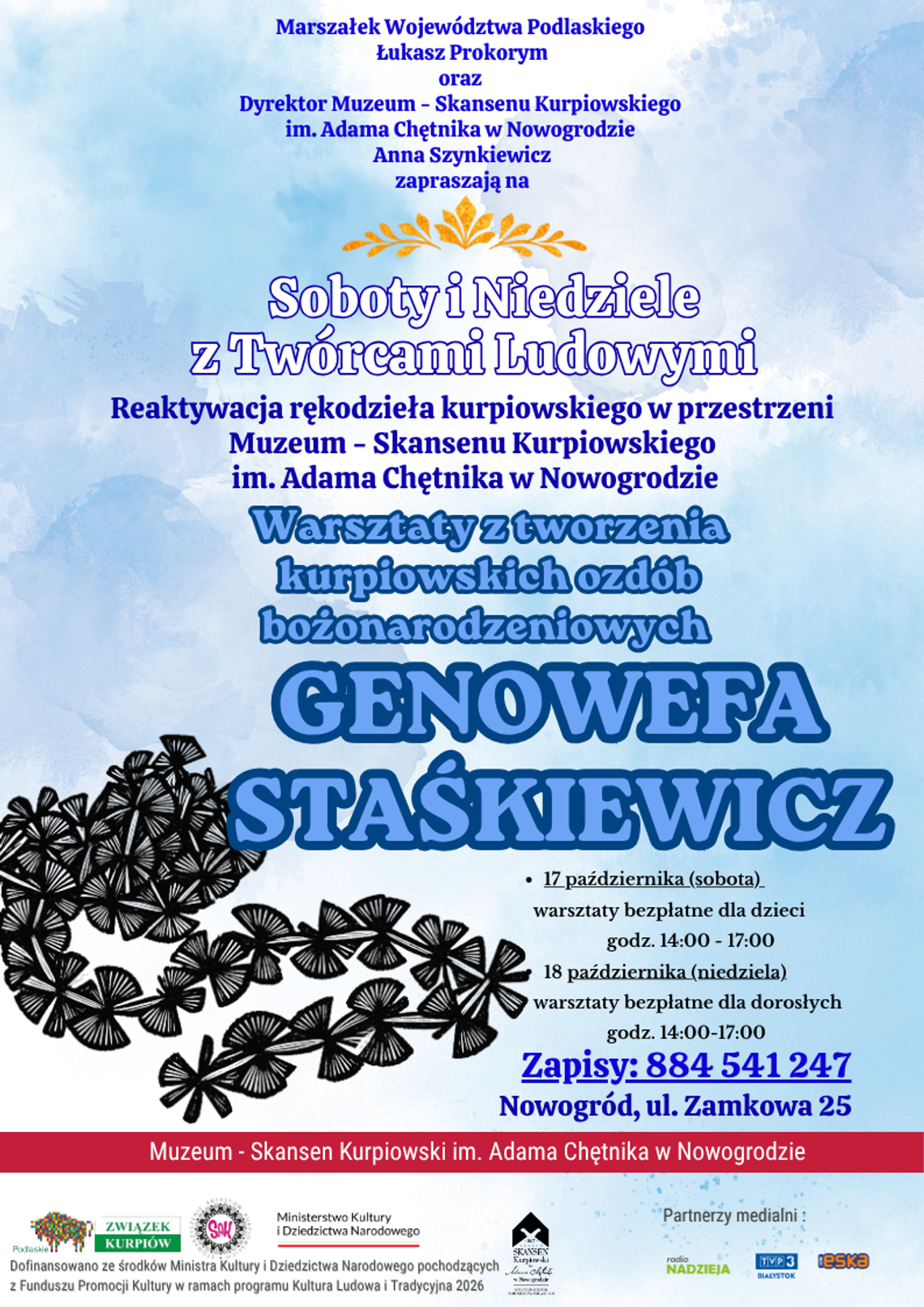 Kurpiowskie ozdoby bożonarodzeniowe w Skansenie Kurpiowskim. Przed nami kolejne warsztaty z twórczynią ludową Kurpiowskie ozdoby bożonarodzeniowe w Skansenie Kurpiowskim. Przed nami kolejne warsztaty z twórczynią ludową