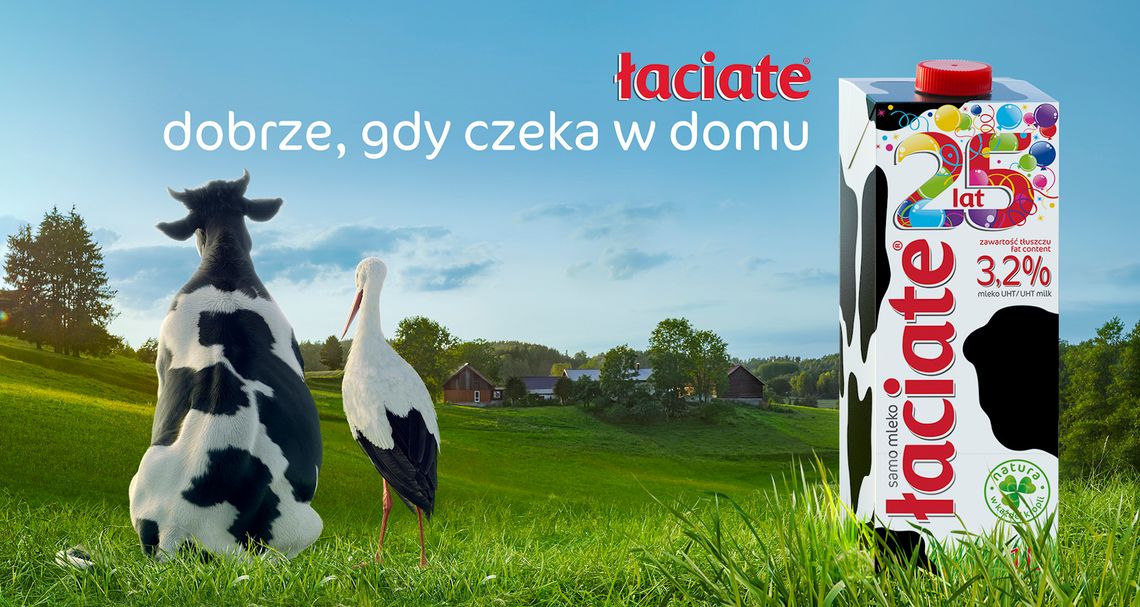 Łaciate w nowej kampanii na 25-lecie najbardziej rozpoznawanej marki mleka  w Polsce.