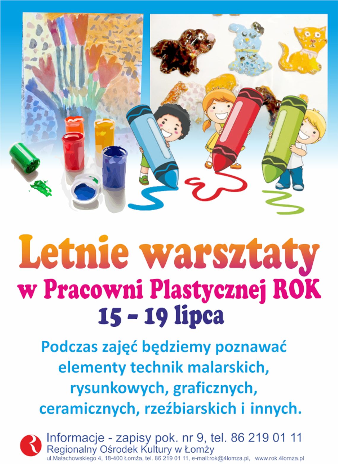 Letnie warsztaty w Pracowni Plastycznej ROK