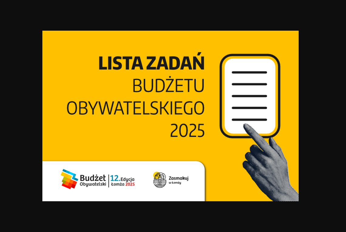 Lista Zadań Budżetu Obywatelskiego