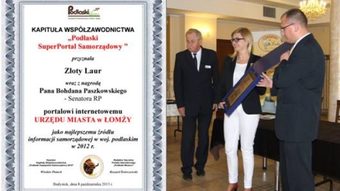 Łomża ma najlepszy samorządowy portal internetowy Łomża ma najlepszy samorządowy portal internetowy