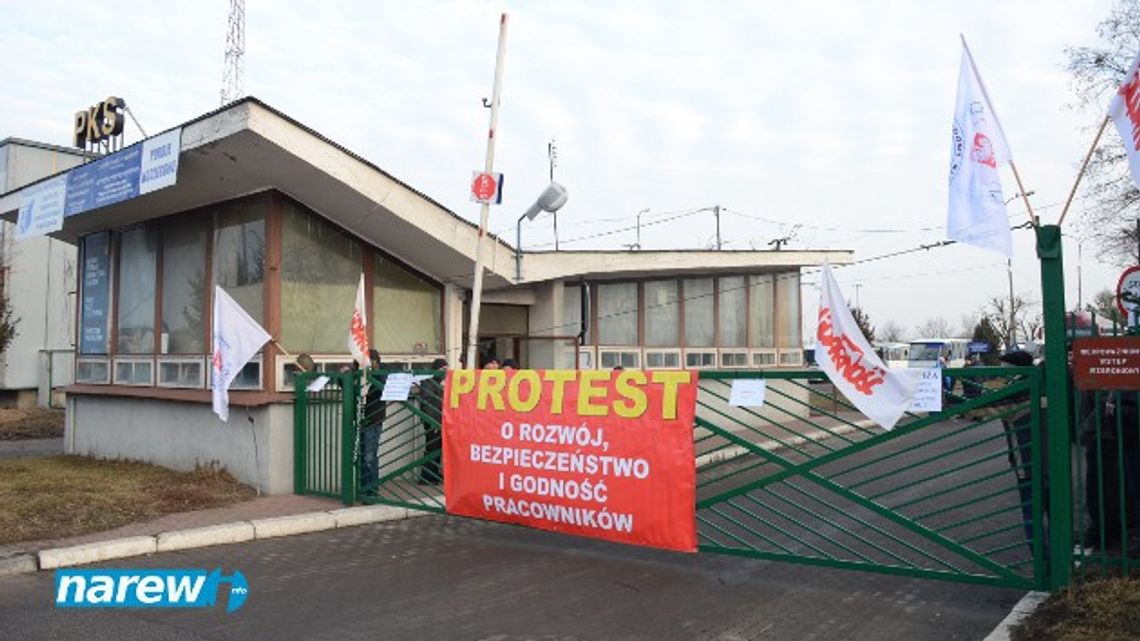 Łomżyński PKS strajkuje
