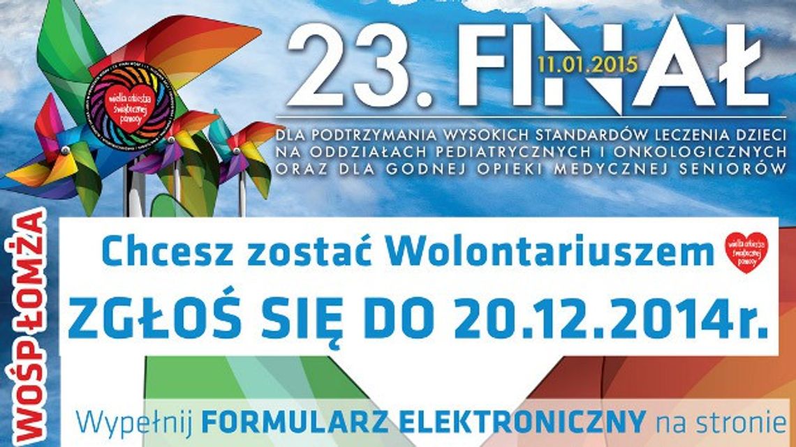 Łomżyński sztab WOŚP szuka wolontariuszy Łomżyński sztab WOŚP szuka wolontariuszy