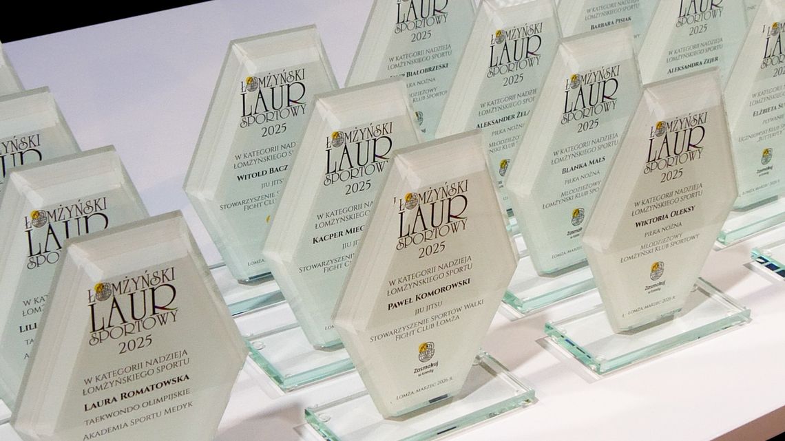 Łomżyńskie Laury Sportowe 2025. Najlepsi sportowcy, trenerzy i młode talenty nagrodzeni - [VIDEO]