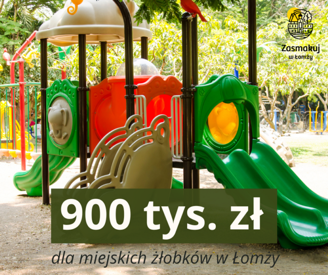 Łomżyńskie żłobki z dofinansowaniem na aktywne place zabaw Łomżyńskie żłobki z dofinansowaniem na aktywne place zabaw