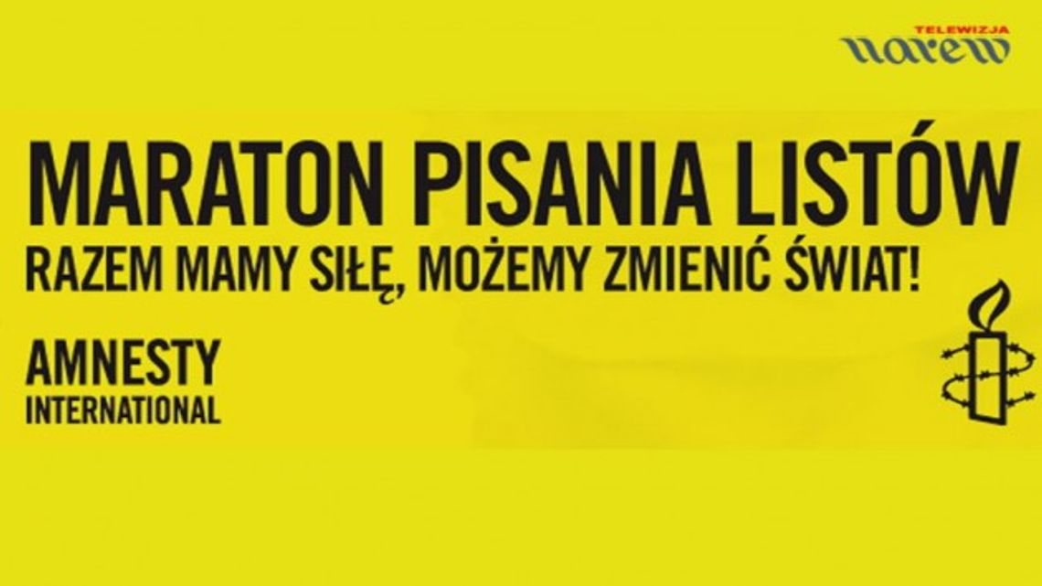 Maraton pisania listów Amnesty International - zaproszenie