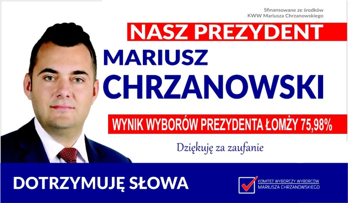 Mariusz Chrzanowski dziękuje wyborcom za rekordowe poparcie -[VIDEO]