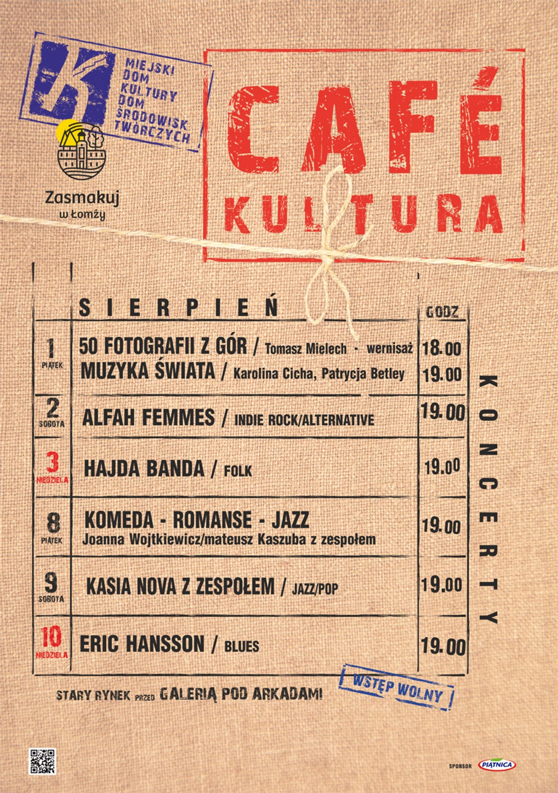 MDK-DŚT zaprasza na Cafe Kultura 2025