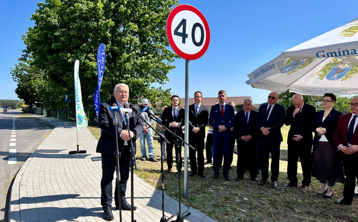 Minister Andrzej Adamczyk „otworzył” drogę Brulin – Strzeszewo - [VIDEO]i[FOTO]