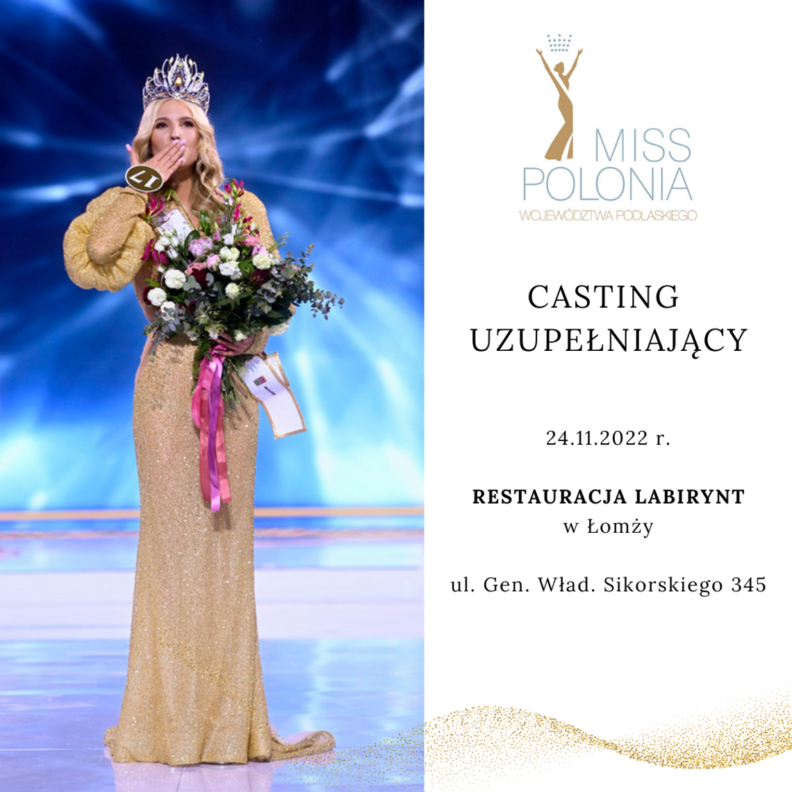 Miss Polonia Województwa Podlaskiego 2023. Casting uzupełniający 