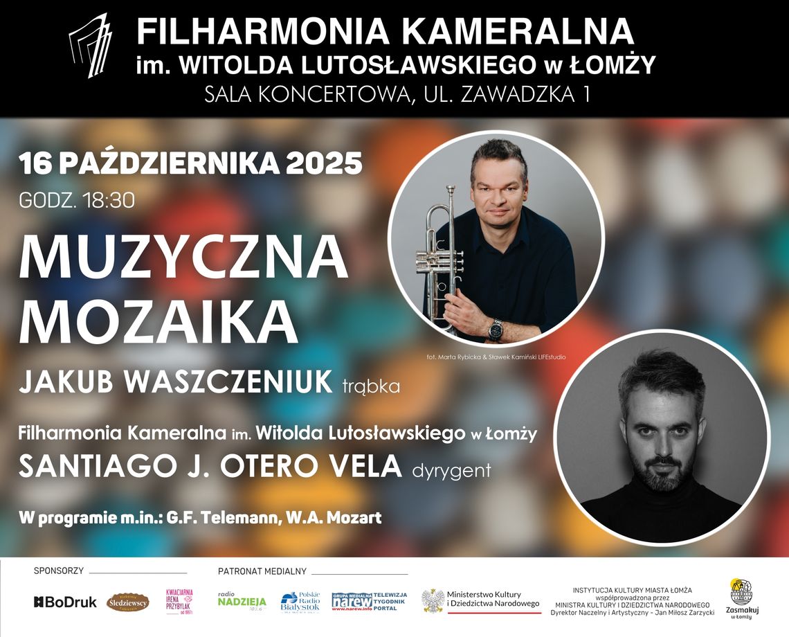 Muzyczna mozaika w łomżyńskiej Filharmonii Kameralnej z trębaczem w roli głównej