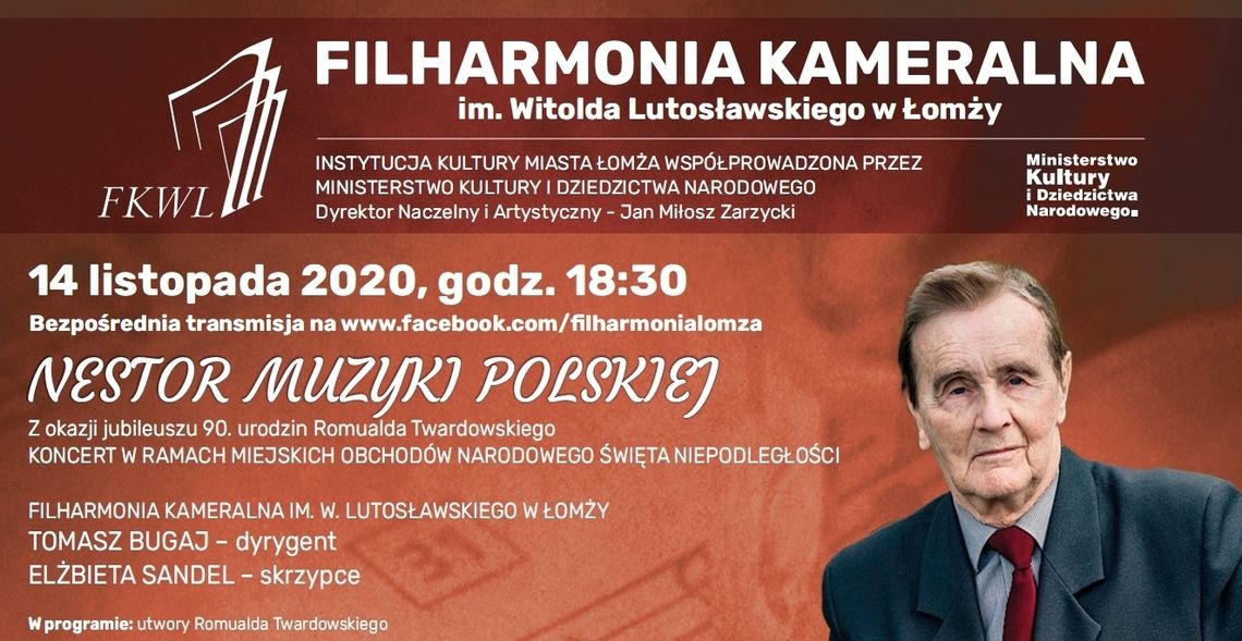 Nestor muzyki polskiej u Łomżyńskich Filharmoników