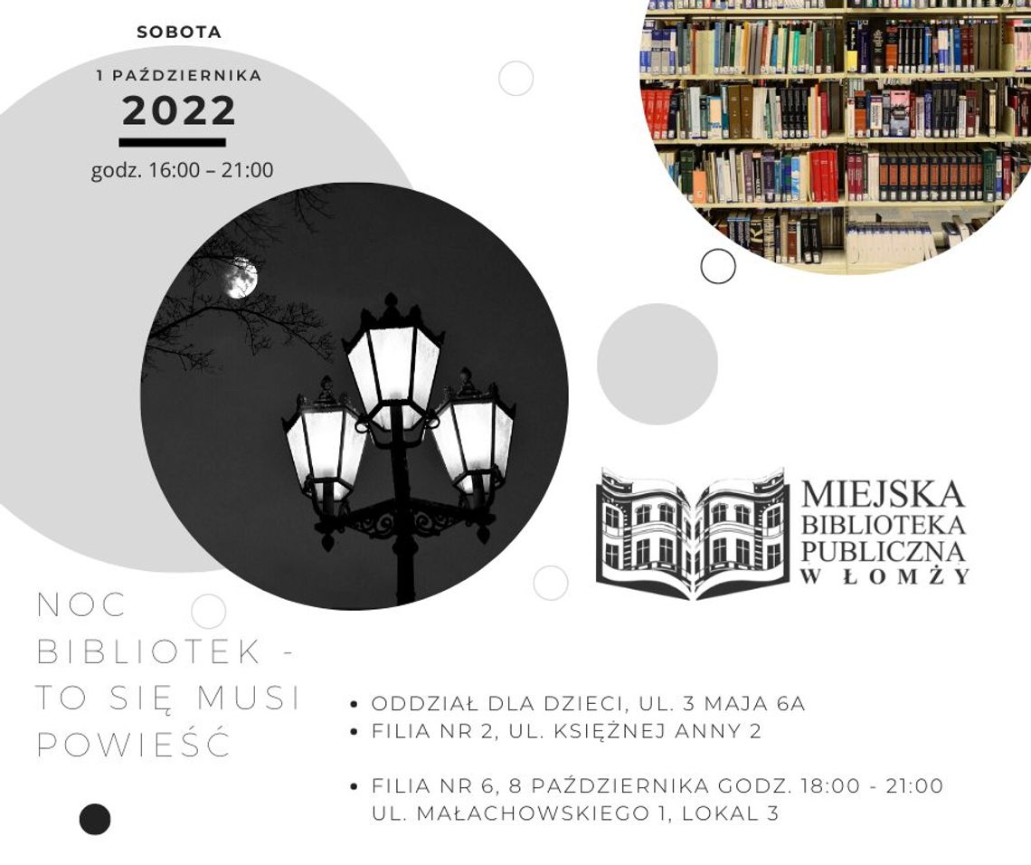 Noc Bibliotek w Łomży - To się musi powieść [VIDEO] 