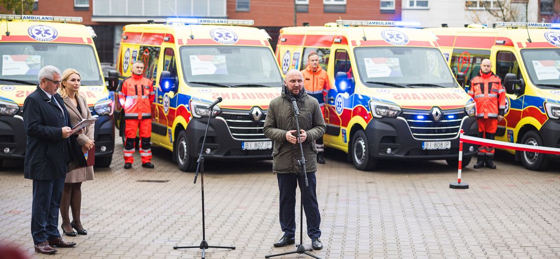 Nowe karetki dla Wojewódzkiej Stacji Pogotowia Ratunkowego w Białymstoku