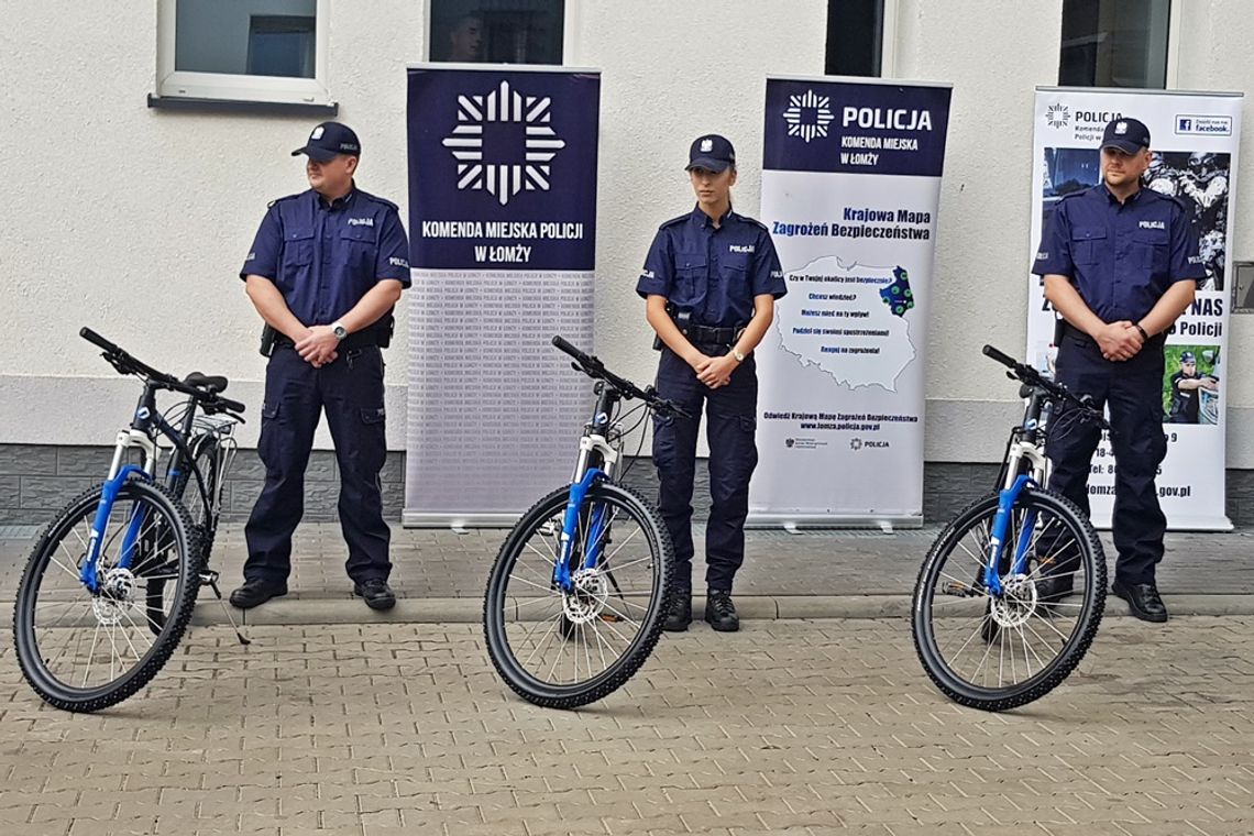 Nowe rowery dla łomżyńskiej Policji [FOTO]