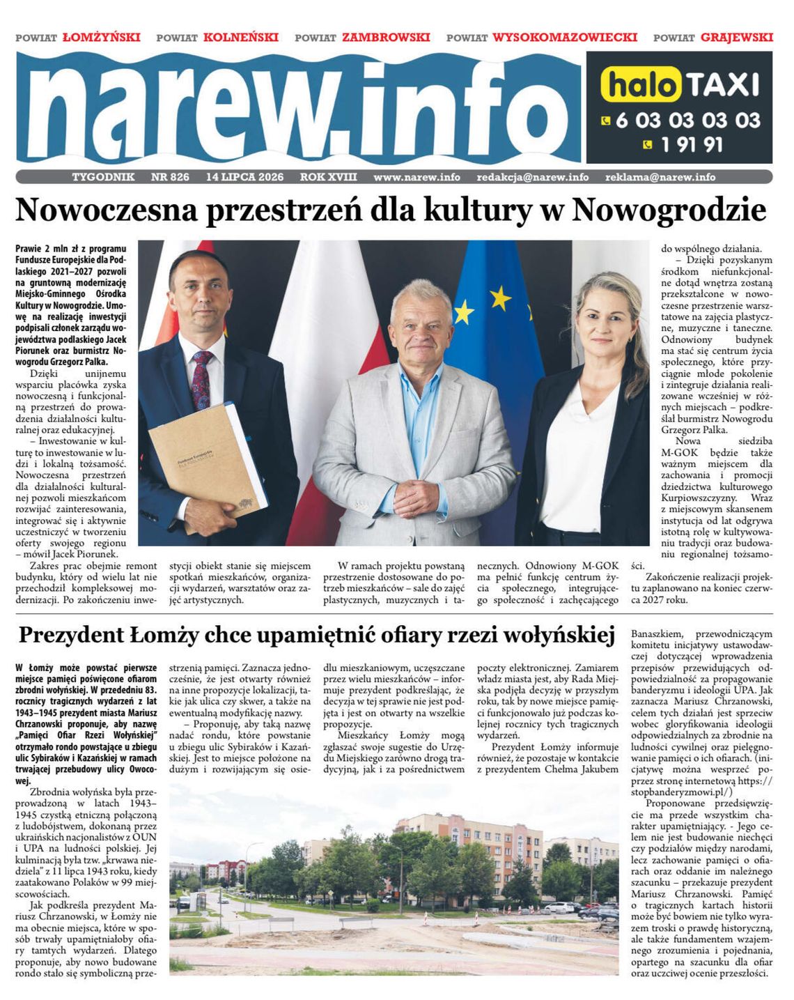 Nowy „Tygodnik Narew” 826 z 14 lipca 2025 już dostępny