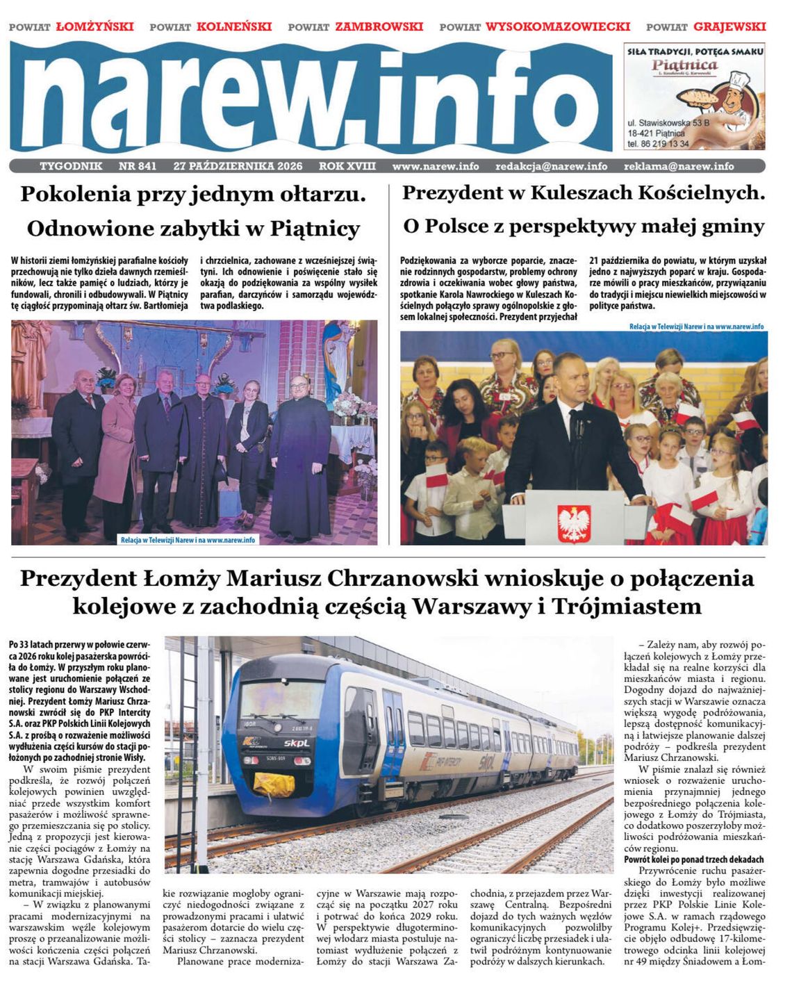Od Czarnej Perły po młode głosy. Co przeczytacie w nowym tygodniku „Narew”? Od Czarnej Perły po młode głosy. Co przeczytacie w nowym tygodniku „Narew”?