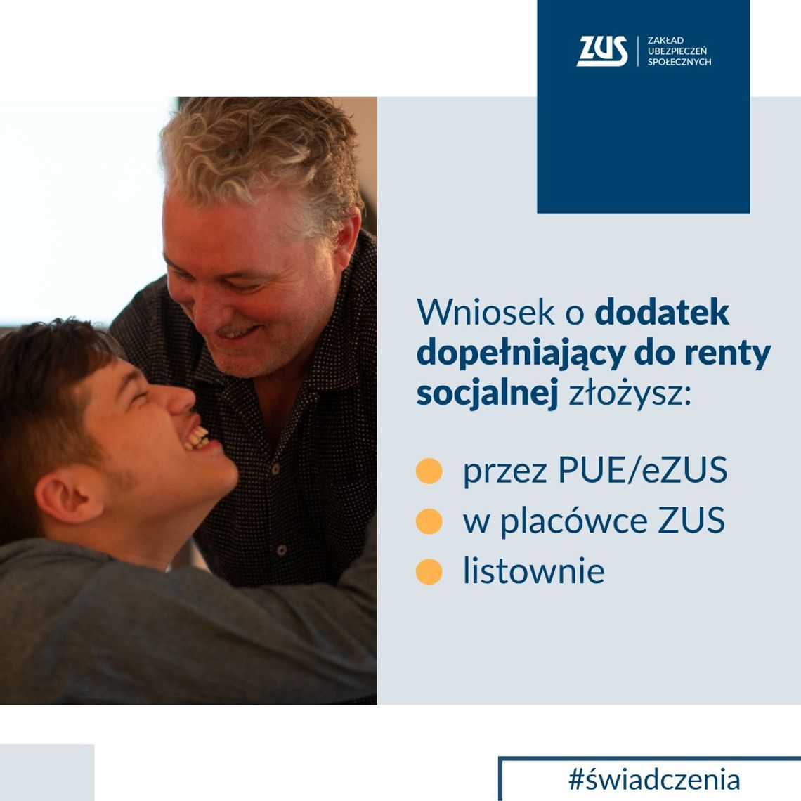 Od maja ZUS zacznie wypłacać dodatek dopełniającego do renty socjalnej
