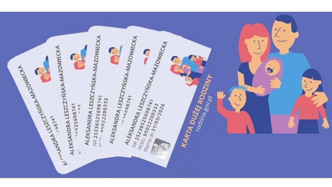 Ogólnopolska Karta Dużej Rodziny już w Łomży Ogólnopolska Karta Dużej Rodziny już w Łomży