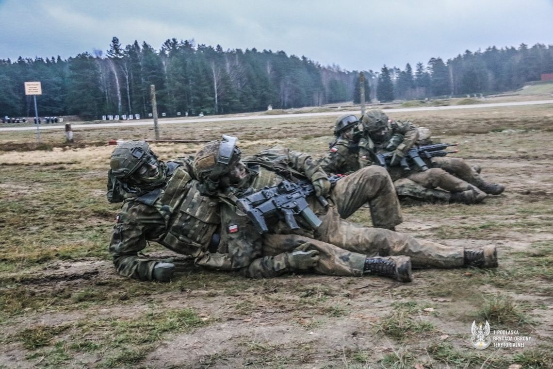 Ostatni egzamin przed przysięgą w 1. Podlaskiej Brygadzie Obrony Terytorialnej