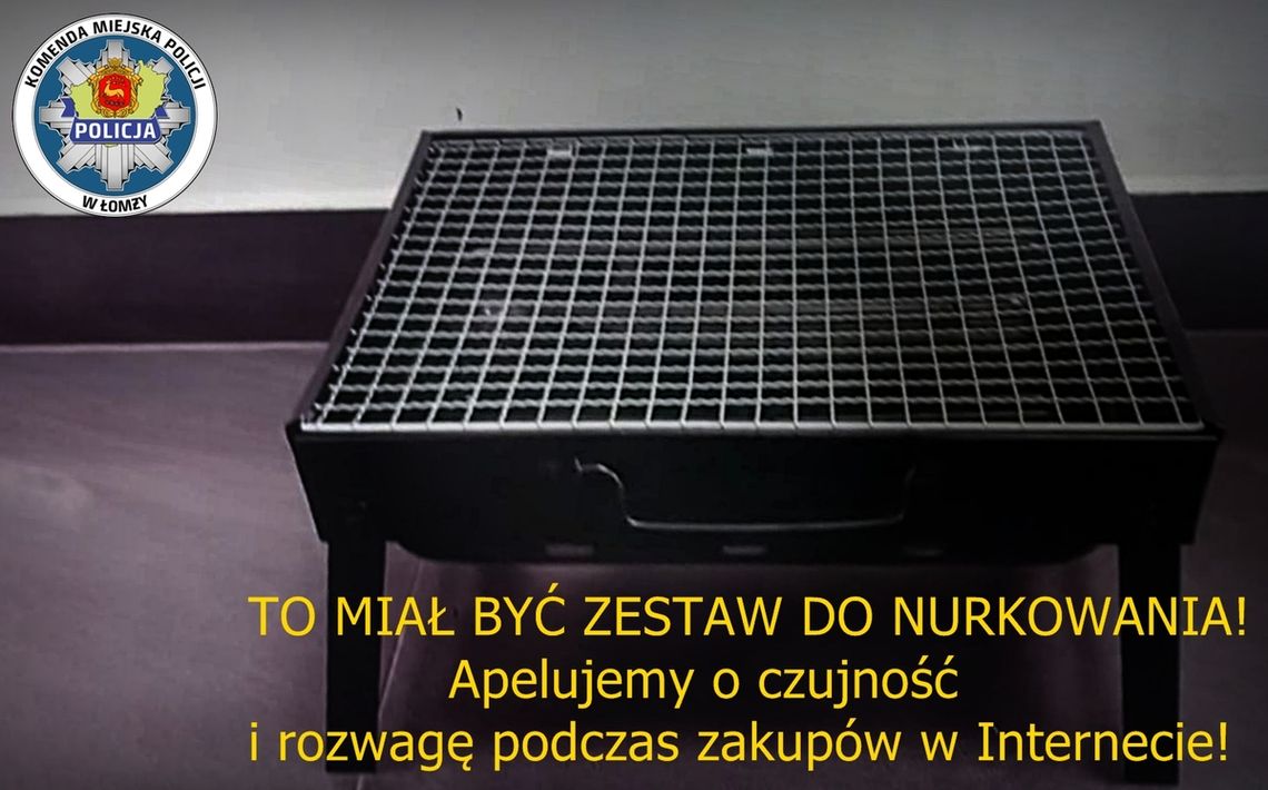 Oszustwo internetowe: zamiast sprzętu do nurkowania – mini grill i puste konto