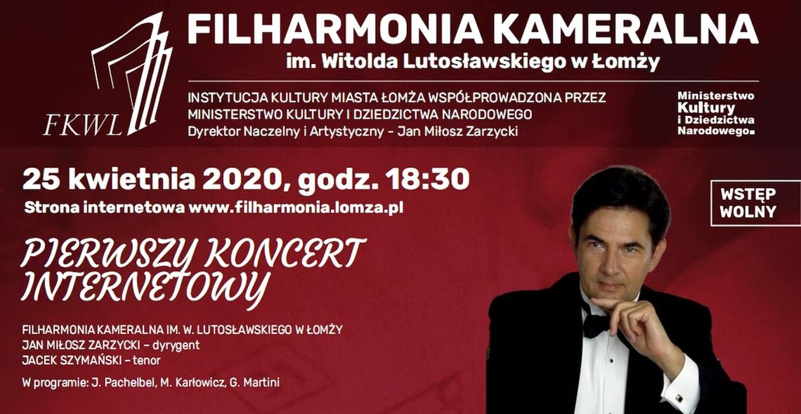 Pierwszy koncert internetowy łomżyńskiej filharmonii już dzisiaj [VIDEO]