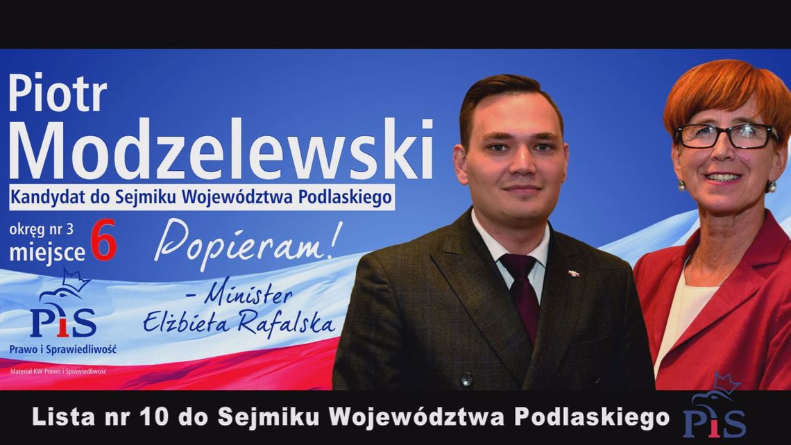 Piotr Modzelewski kandydatem PiS do Sejmiku Województwa Podlaskiego [VIDEO]