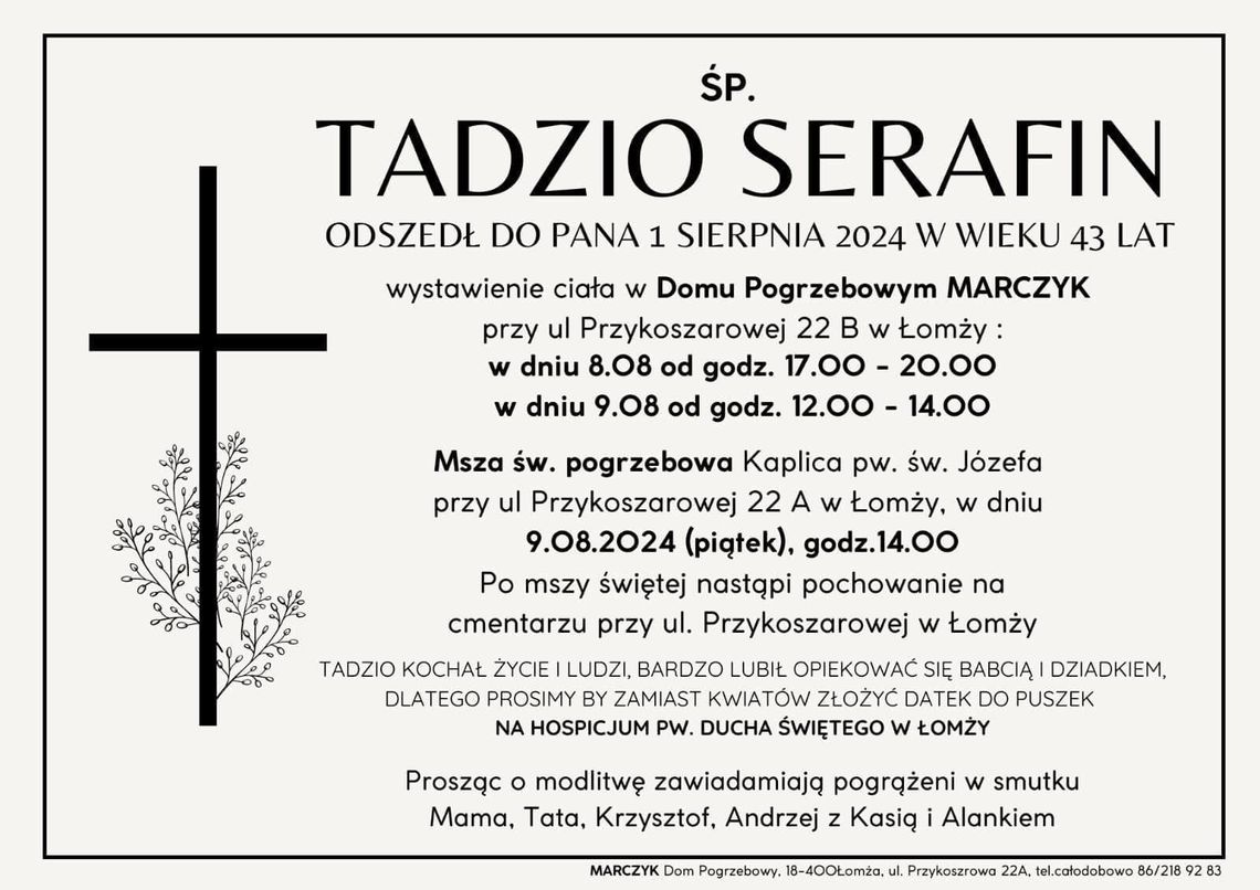 Pogrzeb Tadzia Serafina