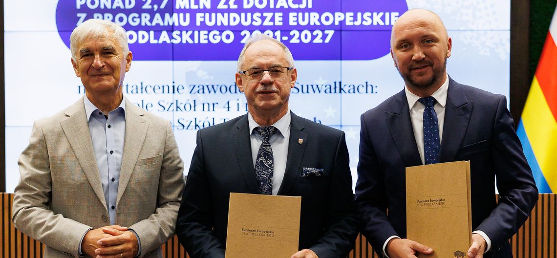 Ponad 2,7 mln zł dotacji z funduszy europejskich na kształcenie zawodowe w Suwałkach - [VIDEO]