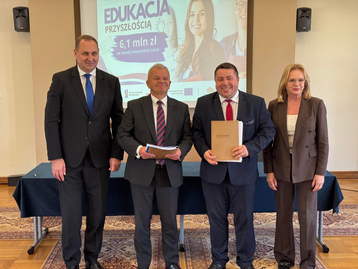 Ponad 6 milionów złotych dla łomżyńskich szkół. Rusza projekt „Edukacja przyszłością” - [VIDEO]