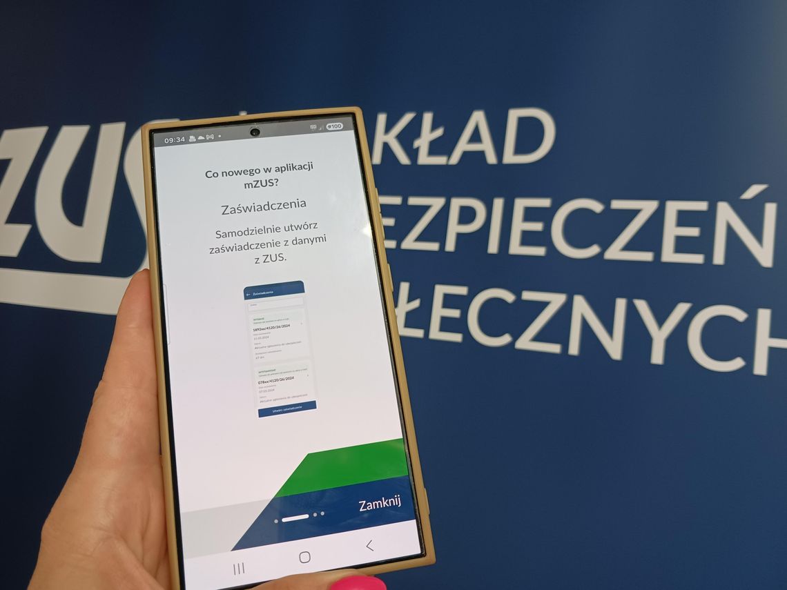 Ponad 800 tys. użytkowników aplikacji mobilnej mZUS – Zakład Ubezpieczeń Społecznych wprowadza nowe udogodnienia