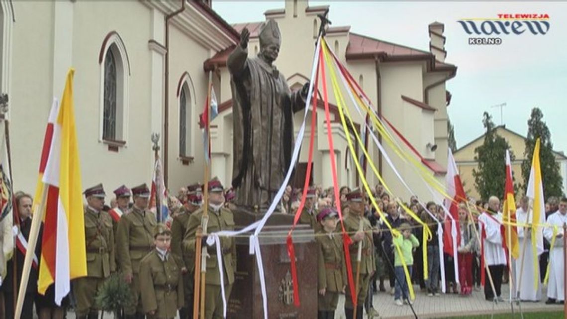 Poświęcenie pomnika świętego Jana Pawła II w Kolnie - VIDEO Poświęcenie pomnika świętego Jana Pawła II w Kolnie - VIDEO