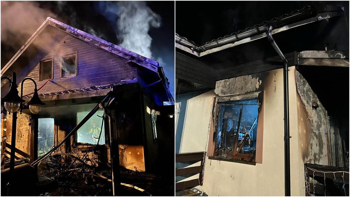 Pożar domu w Choroszczy. Nie żyją cztery osoby, w tym troje dzieci [FOTO]