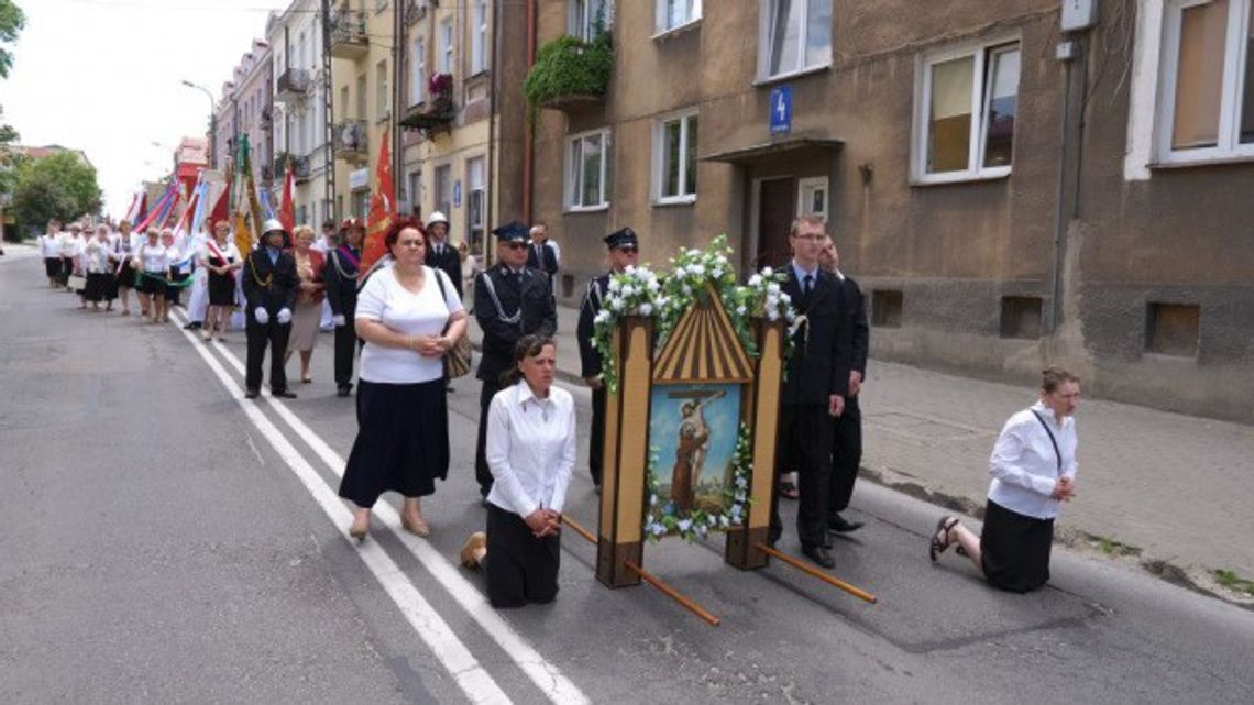 Procesje Bożego Ciała na ulicach Łomży