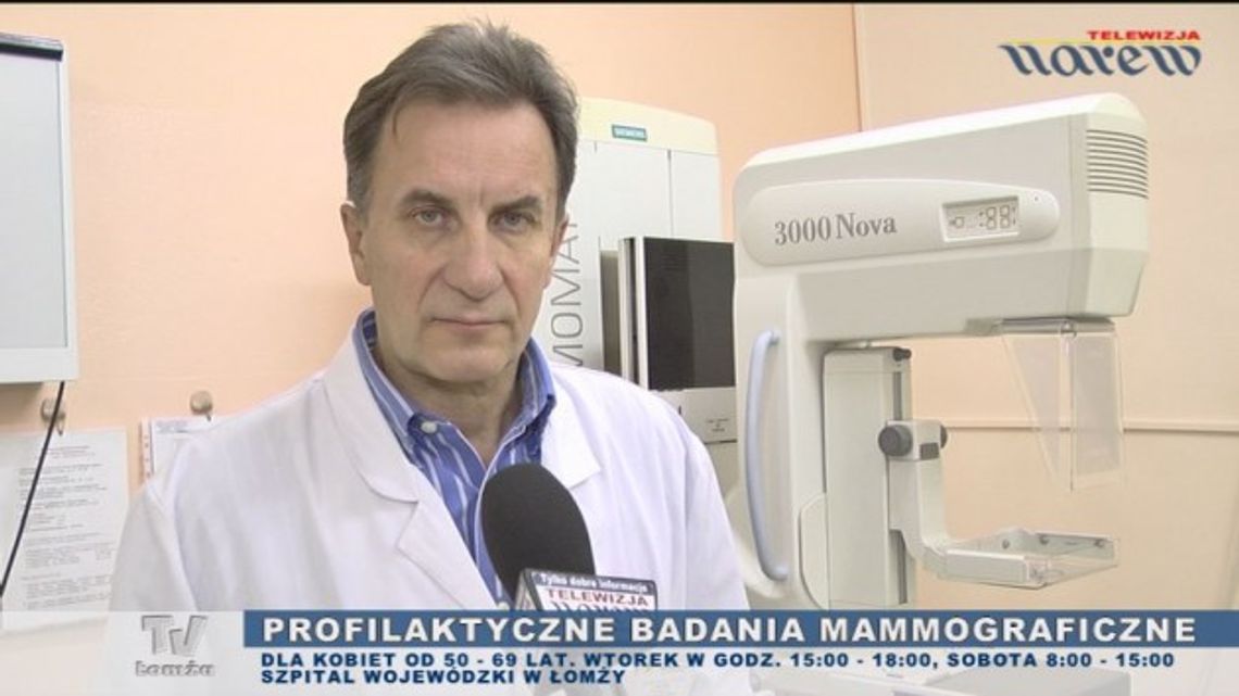 Profilaktyczne badania mammograficzne - VIDEO