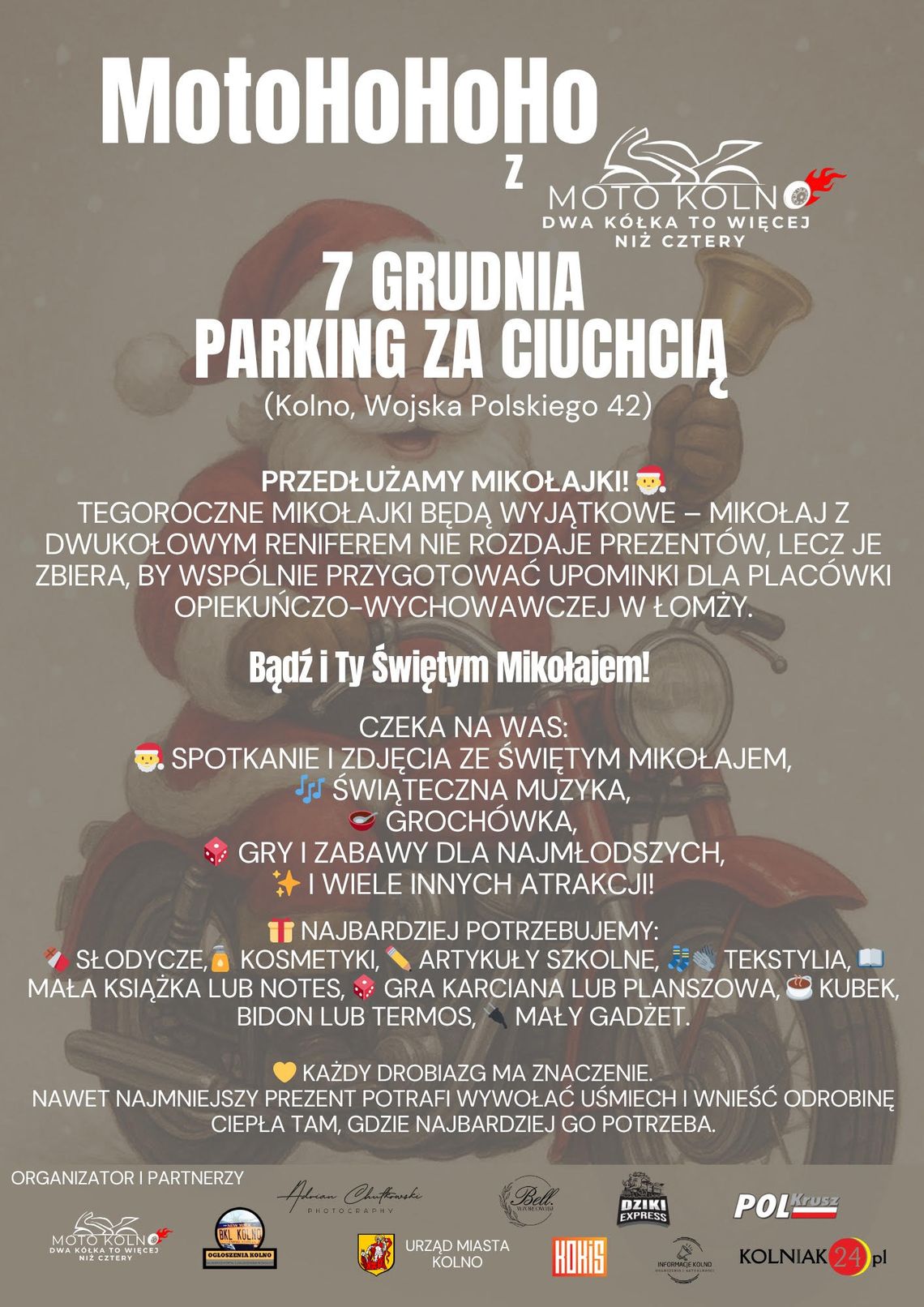 Przedłużamy Mikołajki! MotoHohoho z Moto Kolno!