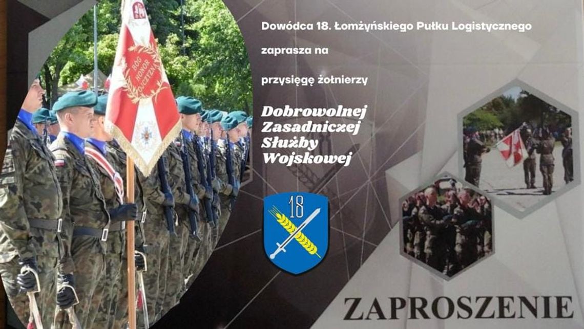 Przysięga wojskowa Dobrowolnej Zasadniczej Służby Wojskowej w Łomży - [VIDEO]