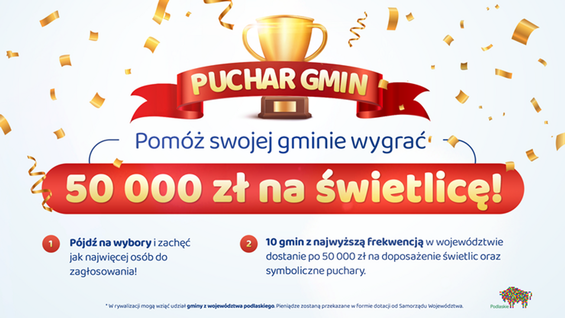 Puchar Gmin. 50 tys. zł dla gmin z regionu za najlepszą frekwencję wyborczą