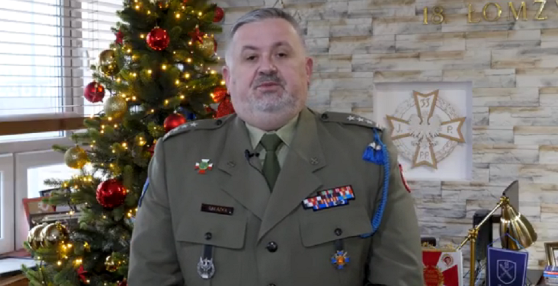 Pułkownik Paweł Gałązka - Życzenia Świąteczne 2025 [VIDEO]