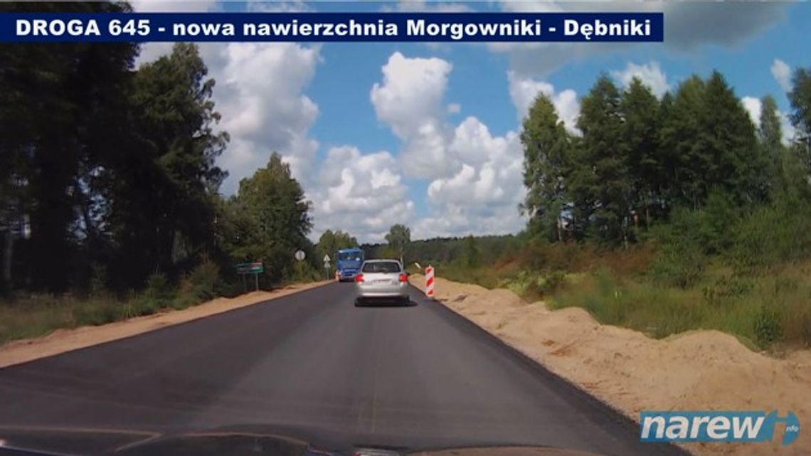 Remont drogi Nowogród - Kuzie - VIDEO