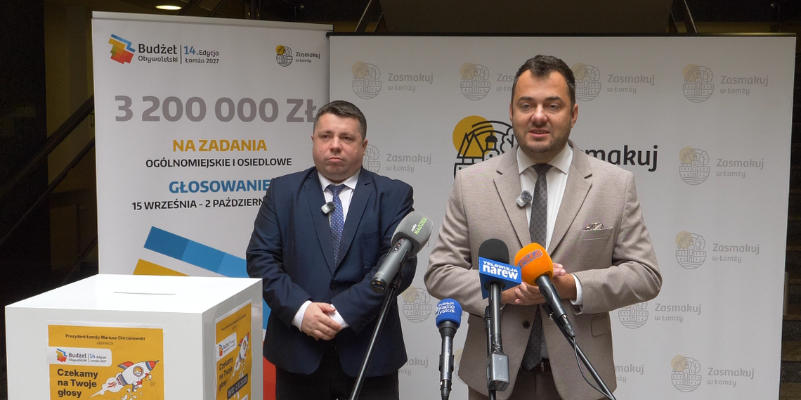 Ruszyło głosowanie w Budżecie Obywatelskim Łomży. Mieszkańcy wybiorą projekty na 2027 rok - [VIDEO]