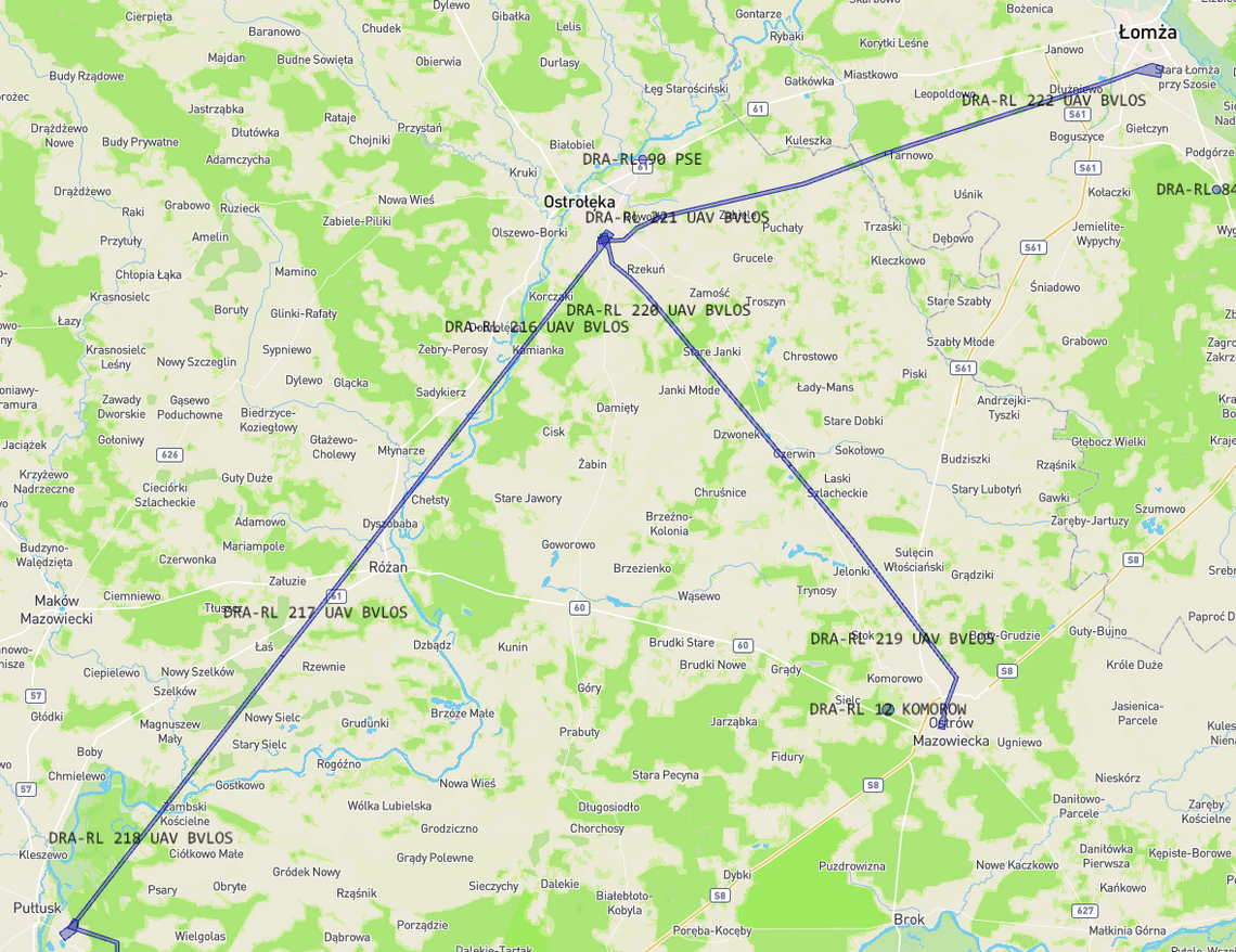 Ruszyły regularne loty dronów transportowych na trasie Ostrołęka-Łomża  
