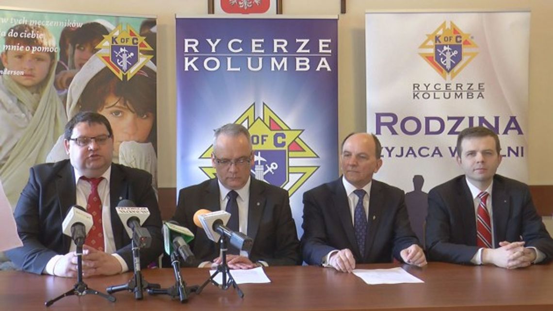 Rycerze Kolumba w Łomży - konferencja prasowa - VIDEO