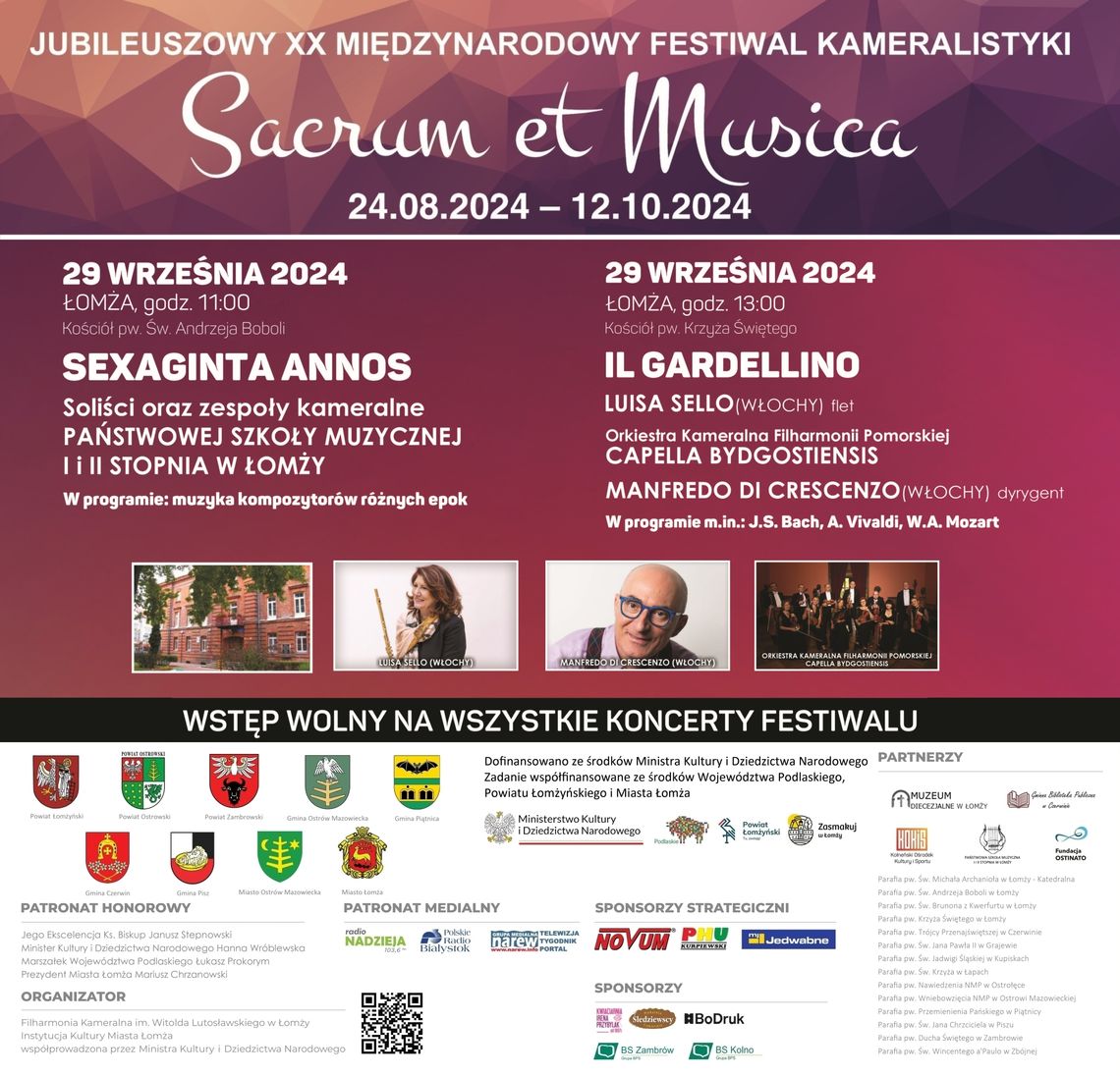 Sexaginta annos oraz Il Gardellino na „Sacrum et Musica” 2024