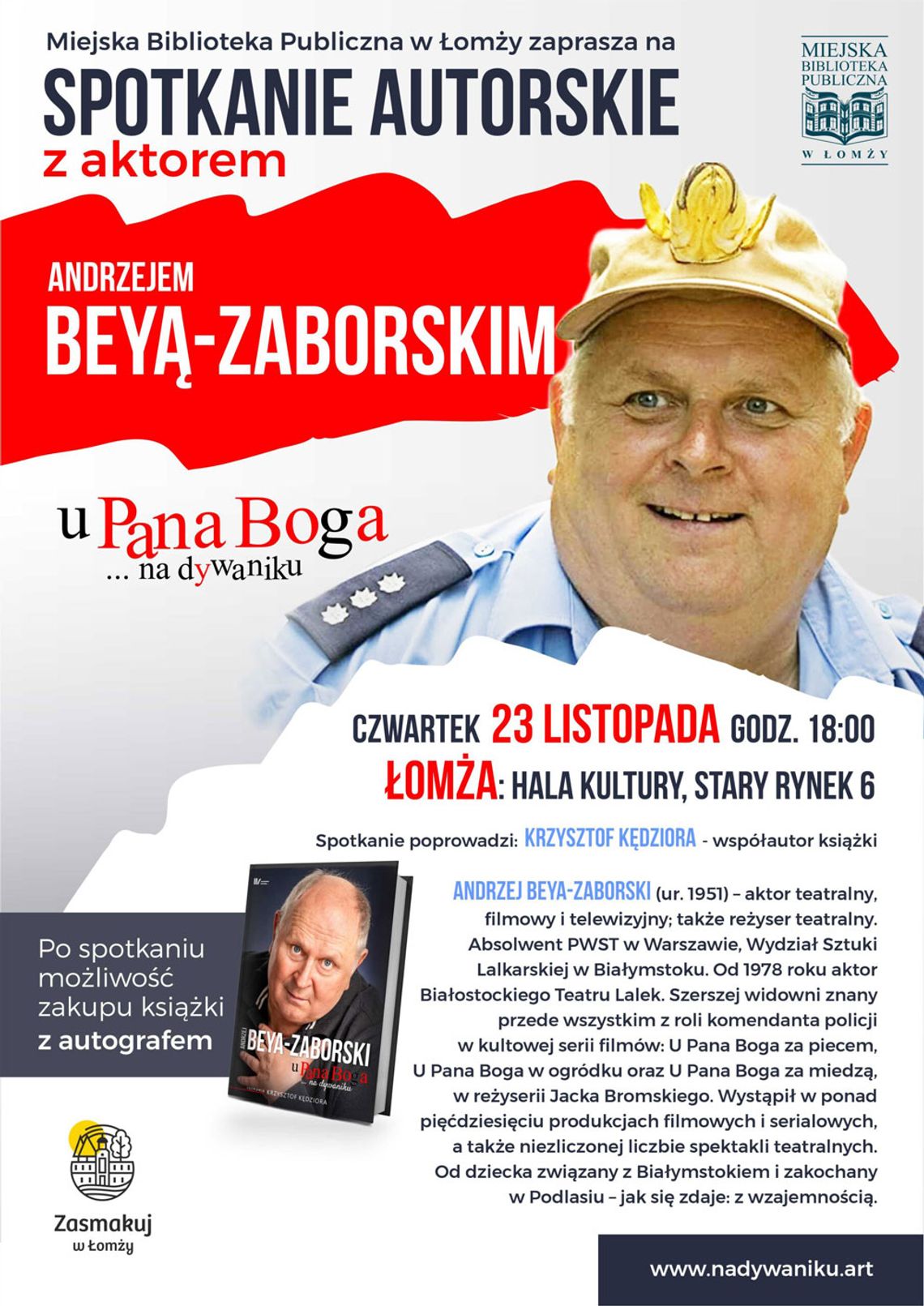 Spotkanie autorskie z Andrzejem Beyą-Zaborskim