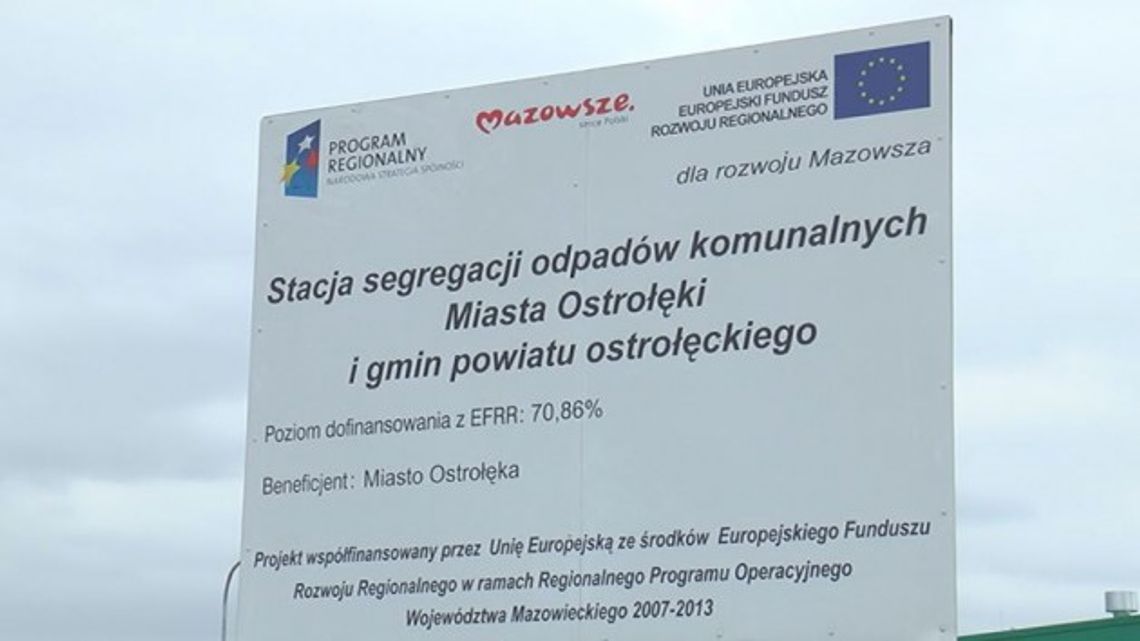 Stacja segregacji odpadów komunalnych w Ostrołęce